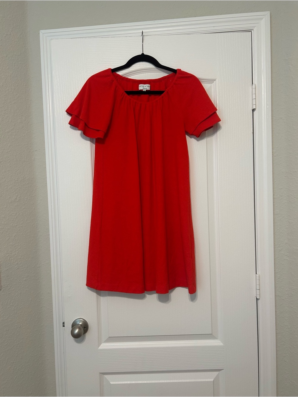 Madewell Vibrant Red Textured Dress